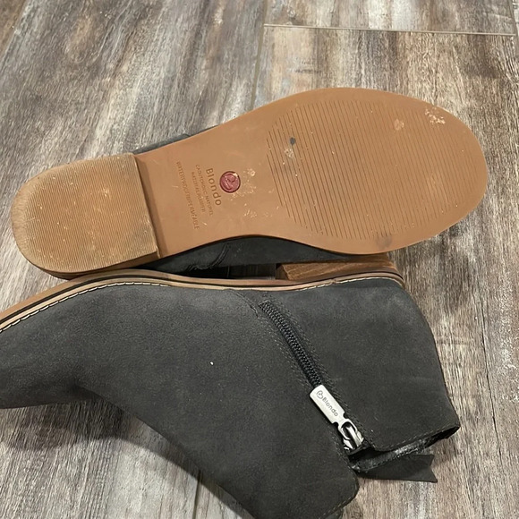 Blondo waterproof booties charcoal gray 9.5 suede leather - Picture 5 of 9